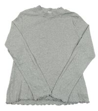 Šedé žebrované triko alive