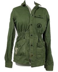 Dámská khaki riflová parka s logy Spar