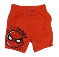 Červené teplákové kraťasy se Spidermanem George