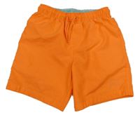 Neonově oranžové plážové kraťasy Primark