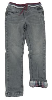 Šedé podšité skinny rifle C&A