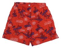 Červené pyžamové kraťasy se Spidermanem C&A