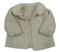 Béžová kožešinová podšitá bunda H&M
