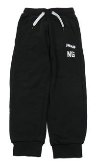 Černé tepláky s logem Jako