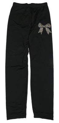 Černé legíny s mašlí Shein