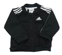 Černá propínací miikina s logem Adidas 