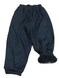 Tmavomodré funkční šusťákové podšité kalhoty Mountain Warehouse