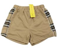 Nové - Béžovo-kostkované kraťasy 
