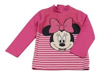 Růžové UV triko s Minnií Disney