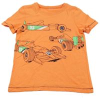Oranžové tričko s formulemi 