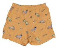 Oranžové bavlněné kraťasy s jednorožci H&M