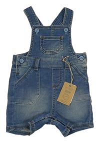 Nové - Modré riflové laclové kraťasy Mothercare