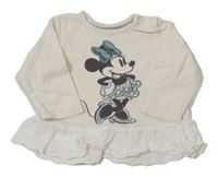 Smetanová peplum tunika s Minnií C&A