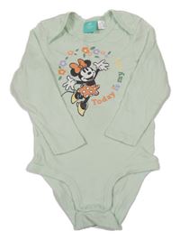 Světlezelené body s Minnií Disney