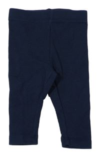 Tmavomodré žebrované legíny Primark 