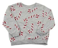 Šedá mikina s lízátky H&M
