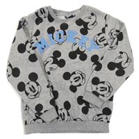 Šedá melírovaná mikina s Mickeym Disney