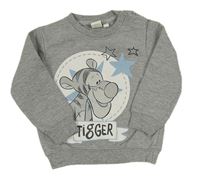 Šedá melírovaná mikina s Tygrem zn. Disney