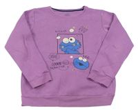 Fialová mikina s Keksíkem 