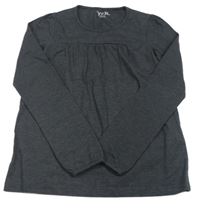 Černo-tmavošedé melírované triko Y.F.K.