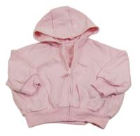 Nové - světlerůžová propínací oversize s kapucí St. Bernard