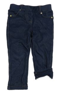 Tmavomodré zateplené tregíny riflového vzhledu Topomini