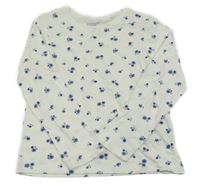 Bílé triko s kytičkami PRIMARK