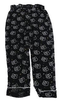 Černé pyžamové kalhoty s medvídky Pudsey George
