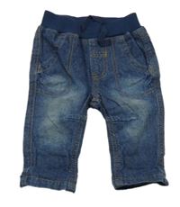 Tmavomodré rifle s úpletovým pasem George