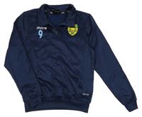 Tmavomodrá thermo fotbalová mikina se znakem mitre