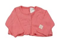 Korálové propínací mikinotriko