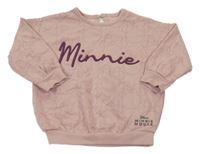 Pudrová oversize mikina s Minnie George
