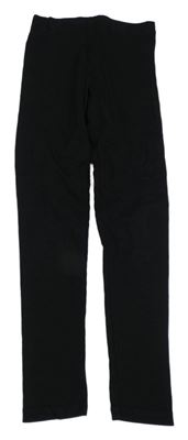 Černé žebrované legíny H&M