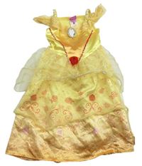 Kostým - Žluté šaty s flitry - Bella zn. Disney