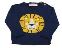 Tmavomodrý svetr s lvem Lupilu
