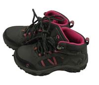 Antracitové kotníkové outdoorové boty Gelert vel. 29