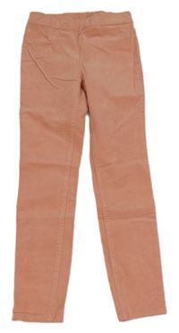 Růžové elastické manšestráky H&M