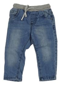 Modré rifle s úpletovým pasem F&F