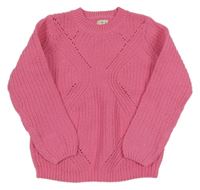 Tmavorůžový svetr F&F