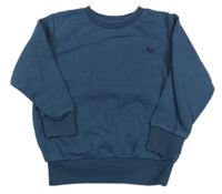 Tmavomodrá mikina s výšivkou Next