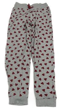 Šedé melírované tepláky se srdíčky Lupilu