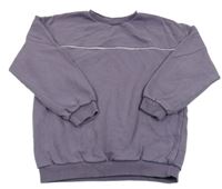 Fialová mikina s pruhem George