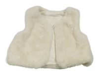 Béžová kožešinová podšitá vesta George