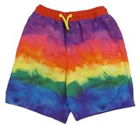 Barevné batikované plážové kraťasy Next