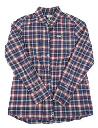 Tmavomodro-bílo-červená kostkovaná košile Pepe Jeans
