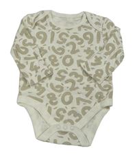 Bílo-béžové body s čísly 