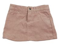 Růžová třpytivá manšestrová sukně Mayoral