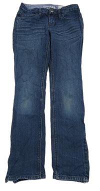 Tmavomodré skinny rifle se zipy GAP