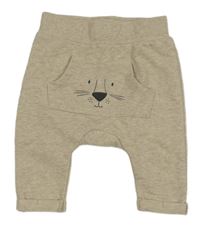 Béžové melírované lehké tepláky Topomini