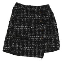 Černo-bílá vzorovaná úpletová sukně shein